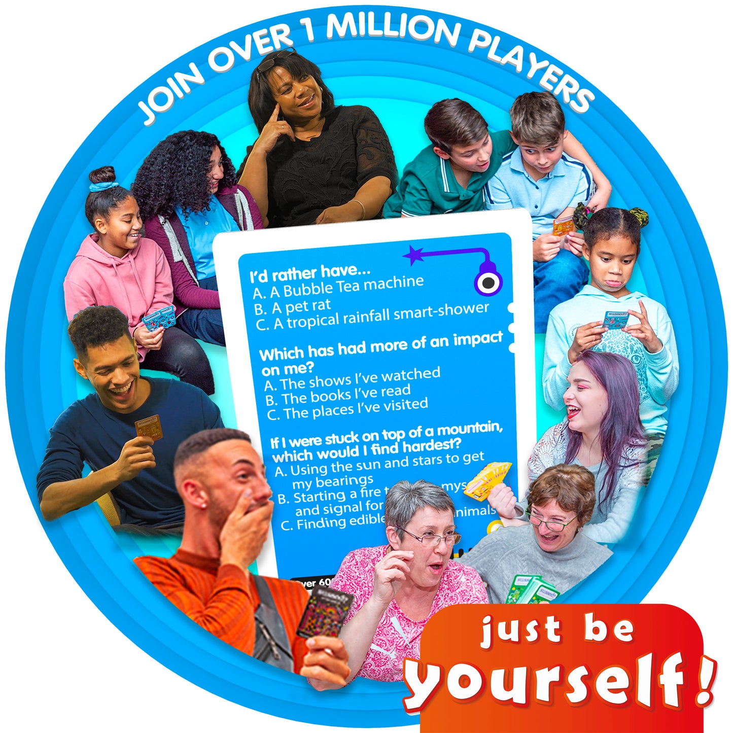 COOL BLUE: The Wacky Guess Your Answer Card Game