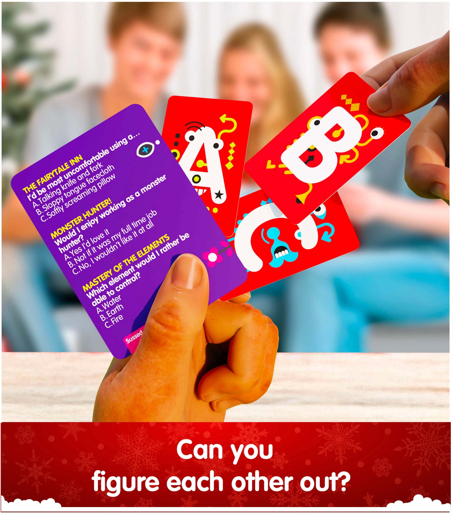 SUSSED The Wacky “What Would You Do?” Card Game | Great for Kids & Teens Social Skills | Good for Active Imaginations | Stocking Filler | Purple Pack: Dragons, Ghosts & Magic